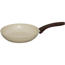 Сковорода RASHEL Сковорода алюминиевая 28 см с индукционным дном,а/п покрытие; цвет: кремовый гранит