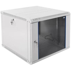 ЦМО Шкаф коммутационный ШРН-ЭКОНОМ (ШРН-Э-9.650) настенный 9U 600x650мм пер.дв.стекл 65кг серый 600мм 20.7кг 180град. 480мм