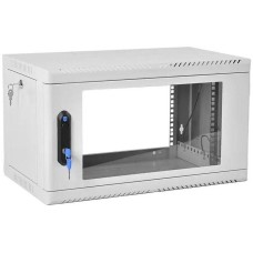 ЦМО Шкаф коммутационный (ШРН-6.500) настенный 6U 599x529мм пер.дв.стекл 200кг серый 470мм 14кг 180град. 346мм IP20 металл