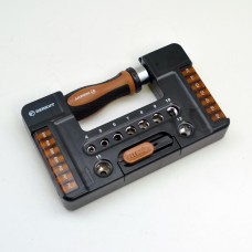 Отвертка BERKUT Реверсивная, трещоточная отвёртка со сменными битами и головками BS-SET9138 (38 предметов)