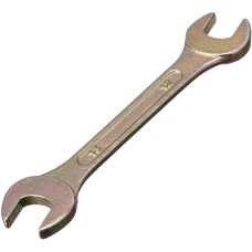 СИБРТЕХ Ключ рожковый, 12 х 13 мм, желтый цинк 14305