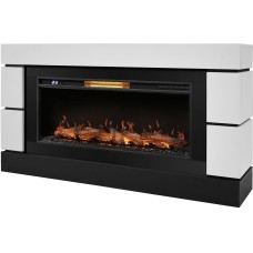 Камин электрический ROYAL THERMO Каминокомплект: Очаг Aurora RTFP/P-AR40LS, портал Moderno 42/40/36, белый, р/в