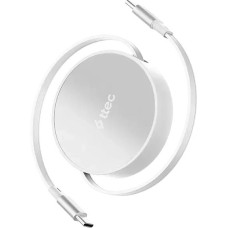 TTEC Кабель выдвижной USB-C to USB-C Mini Retractable 100W PD/QC 120cm Fast Charge Cable. Длина: 120 см. Цвет: лунный белый