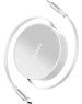 TTEC Кабель выдвижной USB-C to USB-C Mini Retractable 100W PD/QC 120cm Fast Charge Cable. Длина: 120 см. Цвет: лунный белый