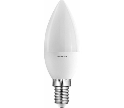 Лампа ERGOLUX (12874) LED-C35-7W-E14-6K