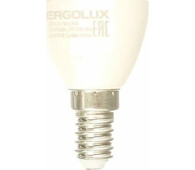 Лампа ERGOLUX (12874) LED-C35-7W-E14-6K