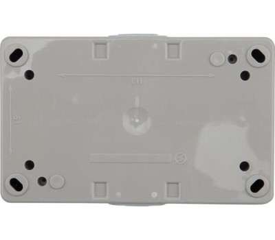 KRANZ (KR-78-0614) БЛОК ГОРИЗОНТАЛЬНЫЙ 2РОЗЕТКИ (КЕРАМИКА) INDUSTRIAL IP54 С ЗАЗЕМЛЕНИЕМ, О/У, СЕРЫЙ