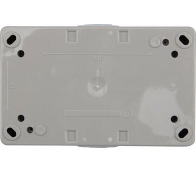 KRANZ (KR-78-0614) БЛОК ГОРИЗОНТАЛЬНЫЙ 2РОЗЕТКИ (КЕРАМИКА) INDUSTRIAL IP54 С ЗАЗЕМЛЕНИЕМ, О/У, СЕРЫЙ