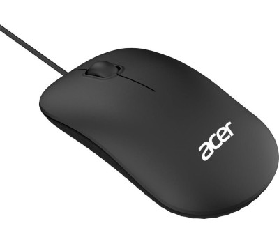 ACER Мышь OMW122 черный оптическая (1200dpi) USB (3but)