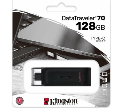KINGSTON Флэш-накопитель USB3.2 128GB DT70/128GB