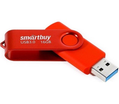 Флэш-напокитель SMARTBUY (SB016GB3TWR) UFD 3.0/3.1 016GB Twist Red