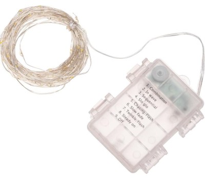 Гирлянда NEON-NIGHT (303-256) Гирлянда Роса 10м, 100LED, цвет свечения теплый белый, IP44, на батарейках 3хАА, с пультом 8 режимов