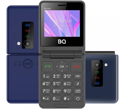 Телефон мобильный BQ 2456 Pocket Dark Blue