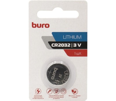 BURO CR2032 Батарейка Lithium 1 шт.