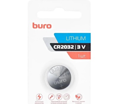 BURO CR2032 Батарейка Lithium 1 шт.