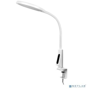 Camelion KD-837 C01 белый LED(Свет-к наст.,на струбц., 7Вт,230В,450лм,сенс.рег.ярк и цвет.темп,USB-5В,1А )