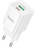 СЗУ HOCO (6942007630276) C147A 1USB+1Type-C 3.0A PD 20W+QC3.0 , White