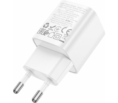 СЗУ HOCO (6942007630276) C147A 1USB+1Type-C 3.0A PD 20W+QC3.0 , White