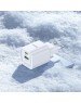 СЗУ HOCO (6942007630276) C147A 1USB+1Type-C 3.0A PD 20W+QC3.0 , White