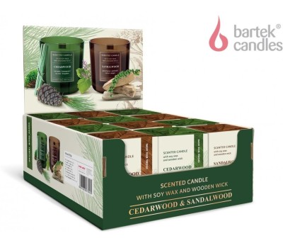 Свеча BARTEK Древесина (WOOD) 150гр в стакане