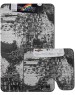 Коврик для ванной САНАКС - , двойной СЕРЫЙ, 55х90 + 45х55 см, 100% полиэстер 00357