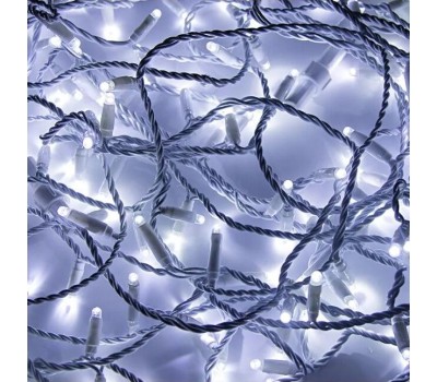 NEON-NIGHT Гирлянда светодиодная Нить 20м 200 LED БЕЛЫЙ белый каучук IP67 постоянное свечение 24В соединяется нужен трансформатор 531-100/531-311/531-312