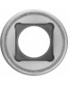 Головка торцевая MATRIX Головка торцевая, 17 мм, шестигранная, CrV, под квадрат 1/2, хромированная 13117