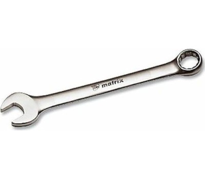 Комбинированный ключ MATRIX Ключ комбинированный, 27 мм, CrV, матовый хром 15120