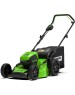 GREENWORKS Газонокосилка аккумуляторная GD60LM46HP, 46см, несамоходная, без АКБ, без ЗУ [2502807]
