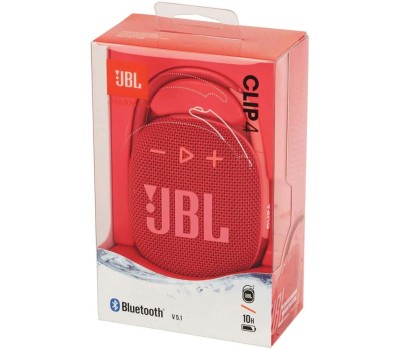 Колонка портативная JBL Колонка портативная Clip 4, 5Вт, красный [ clip4redam]