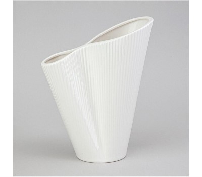 Ваза LEFARD ВАЗА 17*9.3*21.5СМ ЦВЕТ: БЕЛЫЙ 374-141