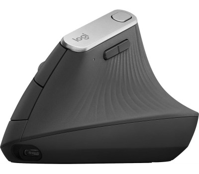 LOGITECH Мышь беспроводная MX Vertical, Bluetooth/Радио, вертикальная, оптическая, USB, 4000dpi, черный [910-005451]