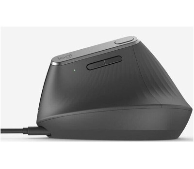 LOGITECH Мышь беспроводная MX Vertical, Bluetooth/Радио, вертикальная, оптическая, USB, 4000dpi, черный [910-005451]
