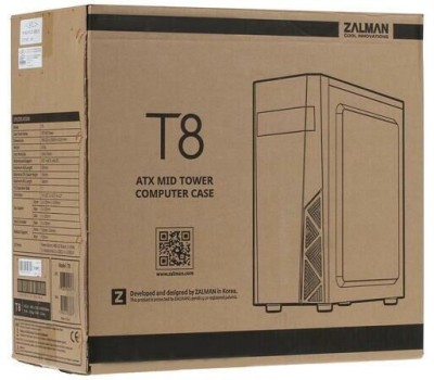 Корпус для ПК ZALMAN Корпус T8 ATX Mid Tower PC Case / Black Fan x 1
