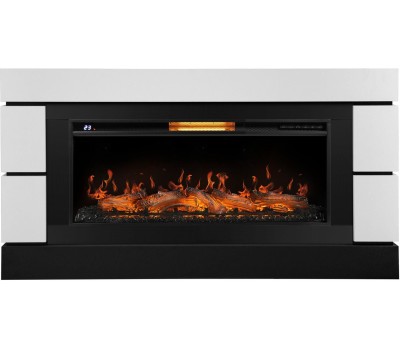 Камин электрический ROYAL THERMO Каминокомплект: Очаг Aurora RTFP/P-AR40LS, портал Moderno 42/40/36, белый, р/в