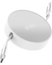 TTEC Кабель выдвижной USB-C to USB-C Mini Retractable 100W PD/QC 120cm Fast Charge Cable. Длина: 120 см. Цвет: лунный белый