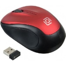 Мышь ОКЛИК 665MW черный/красный оптическая (1000dpi) беспроводная USB (3but)