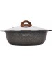 Жаровня КУКМОР жго31а а/пр литая 3,0л стекл/кр Granit ultra original