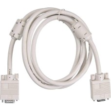 Кабель BURO CAB015S-06, VGA (m) - VGA (f), ферритовый фильтр , 1.8м, серый