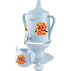 Самовар электрический ДОБРЫНЯ DO-433(4,0л.) Снегирь на белом бел/кер.