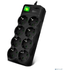 Сетевой фильтр SVEN SF-08E-16 - 8 роз х 1,8 м черный