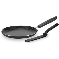 Сковорода блинная RONDELL Pancake frypan RDA-1407 круглая 26см покрытие: Xylan Plus ручка несъемная (без крышки) черный