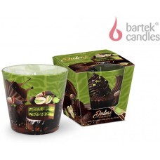 Свеча BARTEK Дубайский шоколад (Dubai Chocolate) 115гр в стакане
