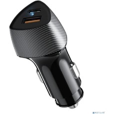 REXANT Автомобильное зарядное устройство c двумя портами (USB-A QC 3.0 + USB-C PD) cо световой индикацией, 20Вт, черное