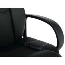 Кресло компьютерное БЮРОКРАТ Кресло руководителя CH-839 черный Leather Black экокожа крестов. пластик