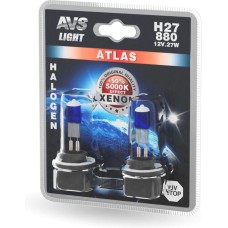 Лампа галогенная AVS Галогенная лампа ATLAS/5000К/ H27/880.12V.27W.блистер 2шт