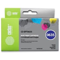 Картридж CACTUS Картридж CS-EPT0635, T0635, черный / голубой / пурпурный / желтый / CS-EPT0635