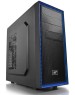 Корпус для ПК DEEPCOOL Корпус TESSERACT BF (ATX, Black-Blue, CPU 169mm, VGA 310mm, 1 x USB3.0, 1 x USB2.0, Audio x 1, Mic x 1, «Ext. 5.25»x 2, Int. 3.5»x4, 2.5»x3, Rear fan 120mm, W/O PSU) (712220)»