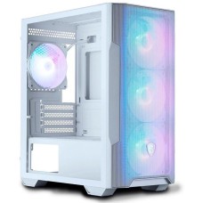 Корпус для ПК MSI Корпус MAG FORGE M100R WHITE Mini-Tower, MATX, 1xUSB 3.0, 2xUSB 2.0, 4x120mm ARGB Fan, ARGB Control Board, Tempered Glass Window, Brown Box (932220)
