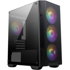Корпус для ПК MSI Корпус MAG FORGE M100A Mini-Tower, MATX, 1xUSB 3.0, 2xUSB 2.0, 4x120mm Auto RGB Fan, Acrylic Window, Brown Box
